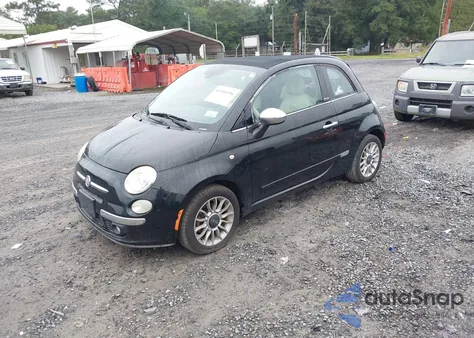 2012 Fiat 500C Lounge z USA, uszkodzony, nr VIN 3C3CFFER1CT199013
